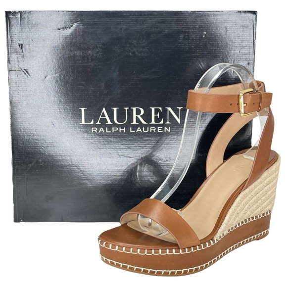 Lauren Ralph Lauren Hilarie Leather Womens Sandals Size 9.5M - Picture 13 of 13